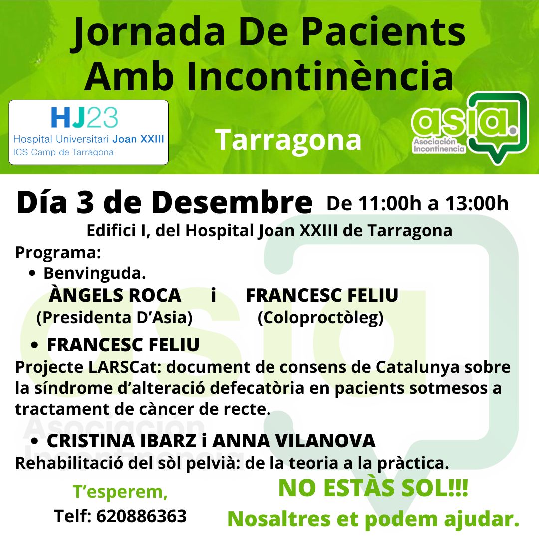 JORNADA INCONTINENCIA Tarragona