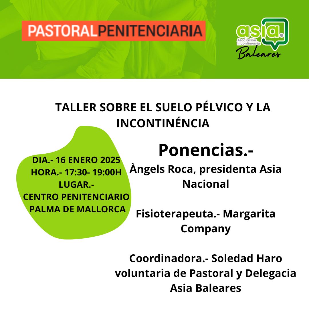 Suelo pélvico e incontinencia - Centro penitenciario Mallorca